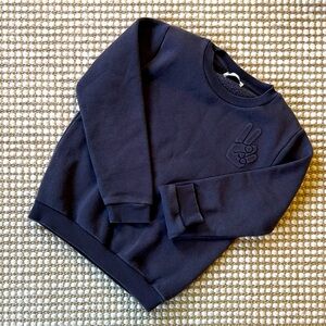 Simple Kids Black Crewneck Sweater